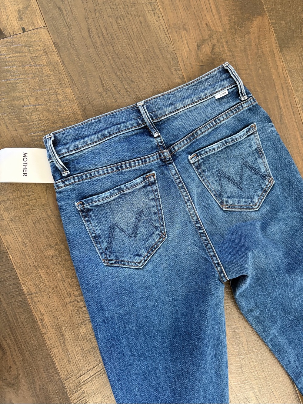 MOTHER High-Rise Blue Denim Jeans